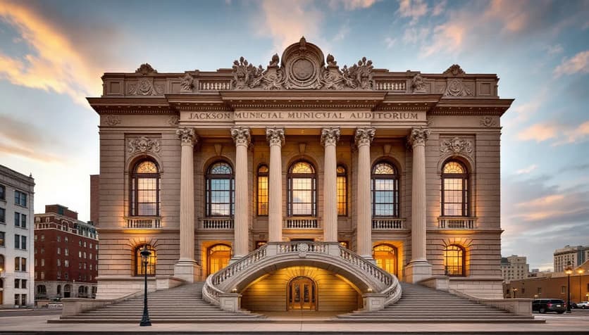 Jackson Municipal Auditorium, a cultural landmark for performing arts events